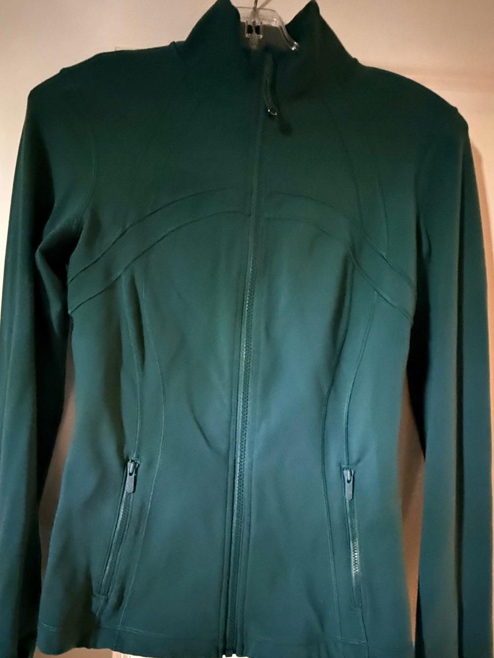 lululemon athletica Dark Storm Teal Define Full‑Zip Full Length Jacket Size 6
